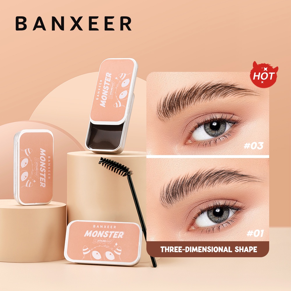 BANXEER Three-dimensional fluffy monster brow styling soap