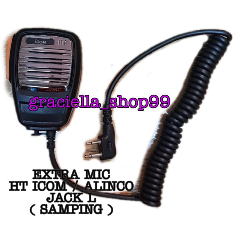EXTRA MIC HT ICOM / ALINCO JACK L SAMPING