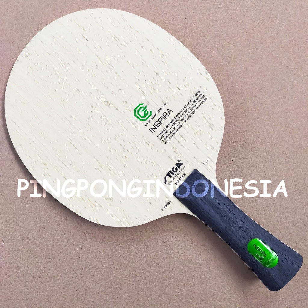 Stiga Inspira CCF JTTAA - Kayu Blade Pingpong Bat Bet Tenis Meja Close Core Fiber Carbon Fibre