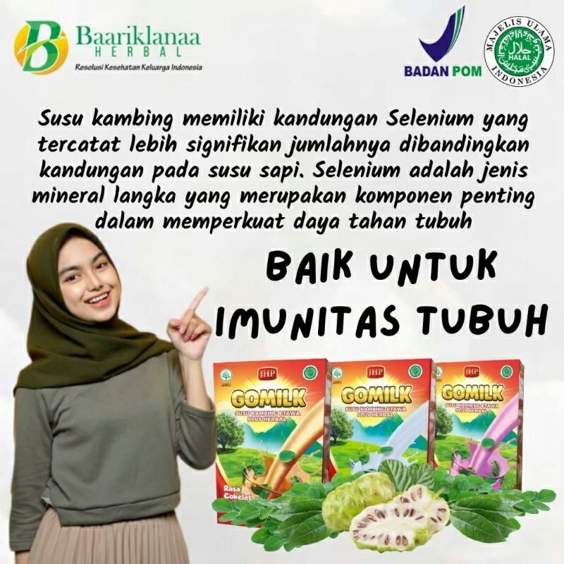 

GOMILK susu kambing etawa+herbal