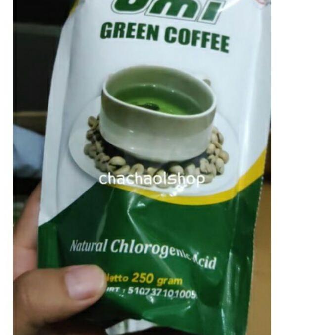 

Stock New UMI GREEN COFFEE ORIGINAL 100% kemasan 1 pouch 250grm #tiktoktrend