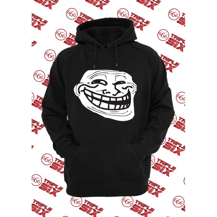 Jaket Hoodie Meme Troll Face