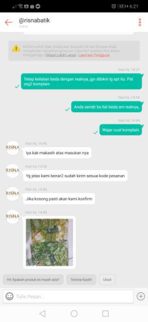 Risna Batik Gamis Lusia Resleting Busui Cap Rayon Santung Super Allsize