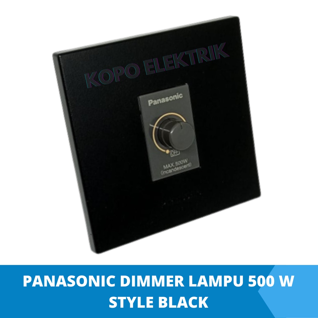 Panasonic Dimmer 500 W Style Black Inbow