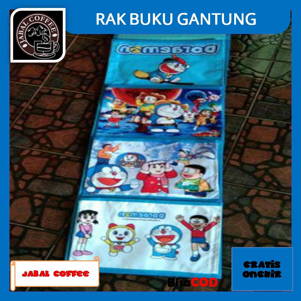 Rak Buku Gantung Karakter 320 Gram / Rak Buku Serbaguna / Rak Buku Karakter Kode 26