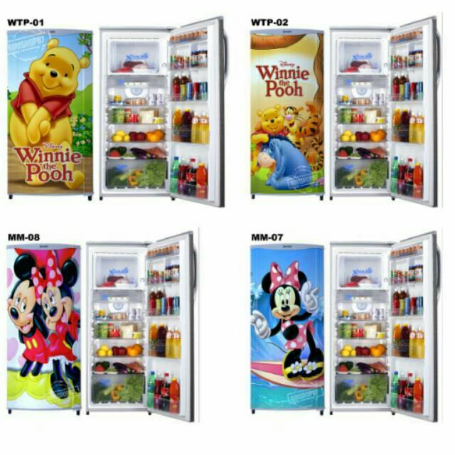 stiker kulkas 1pintu, karakter