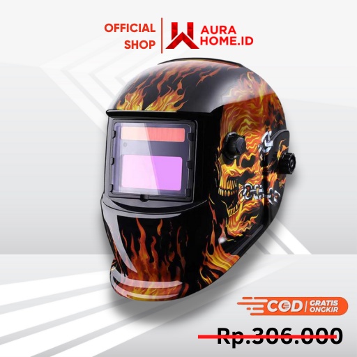 Helm Las Otomatis Auto Darkening Welding Helmet / Helm Helem Kacamata Topeng Kedok Helmet Pelindung 