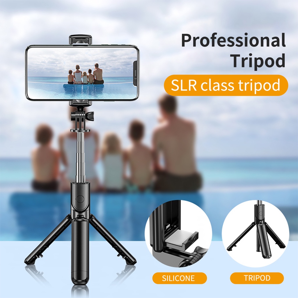 JOYSEUS Tongsis Tripod Tongsis Bluetooth Tongsis hp 3 in 1 Remot Selfie Stick