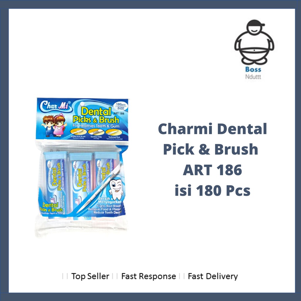 

Charmi Dental Picks & Brush ART 186 180pcs