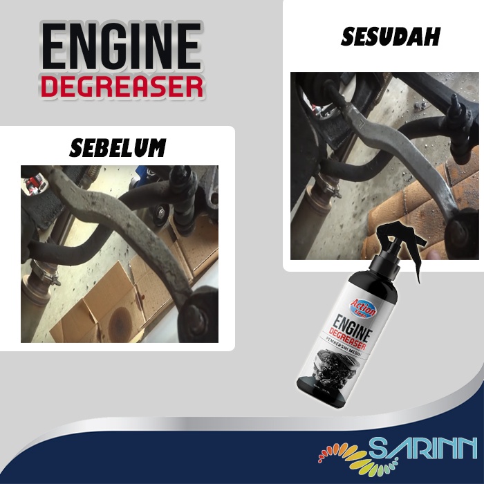 Action Klean Engine Degreaser Pembersih Kerak Oli dan Minyak pada kendaraan motor mobil mesin