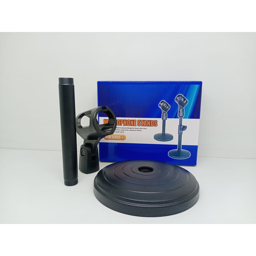 Mini Stand Microphone Dudukan Mic Meja Microphone Stands SMULE KARAOKE Stand Mic Meja