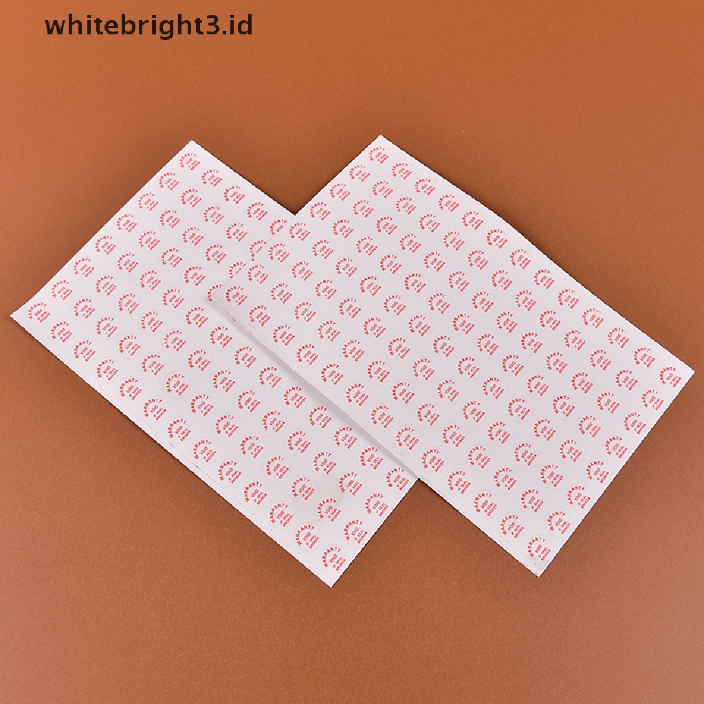 (whitebright3.id) 2 Lembar / 208pcs Stiker Label Garansi Void If Damaged