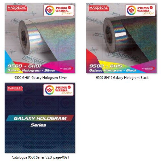 

MAXDECAL 9500 GALAXY HOLOGRAM sticker stiker skotlet wrap