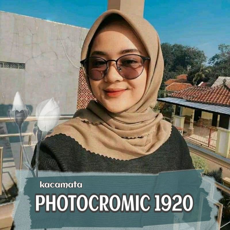 Kacamata Photocromic 1920 Hitam Anti Radiasi Murah