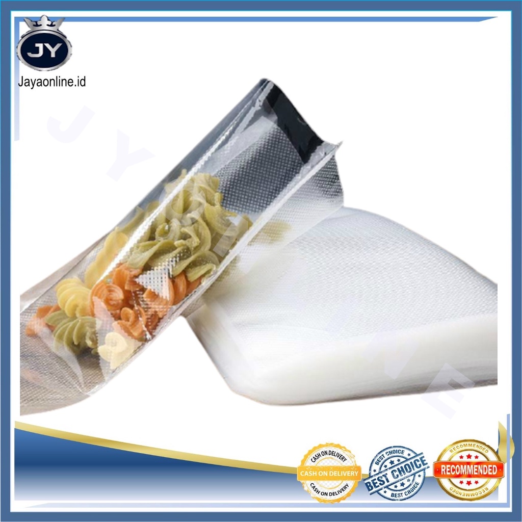 JY PV188 (17 x 25CM) Micron Food Grade Plastik Sealer Vakum Pembungkus Makanan Kering dan Basah