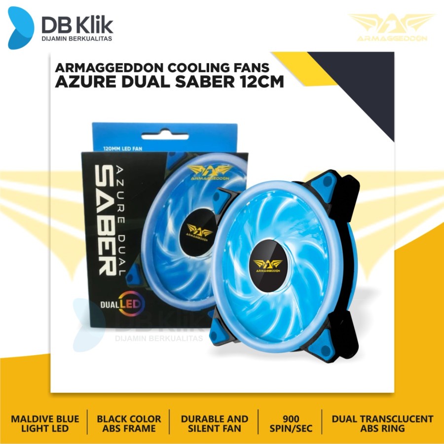 Fan Armaggeddon Blue Azure Dual Saber 12cm |