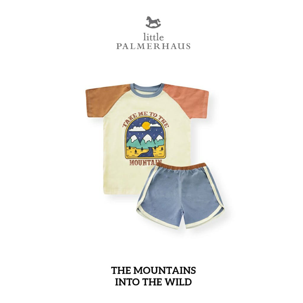 Little Palmerhaus Into The Wild ( Setelan Baju Anak Pendek + Celana ) 1- 6 Tahun