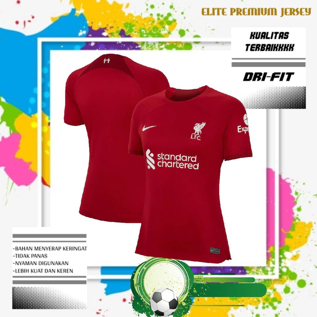JERSEY BOLA LIVERPOOL HOME LADIES 2022/2023 NEW GRADE ORI IMPORT KUALITAS TERBAIK | BAJU BOLA WANITA