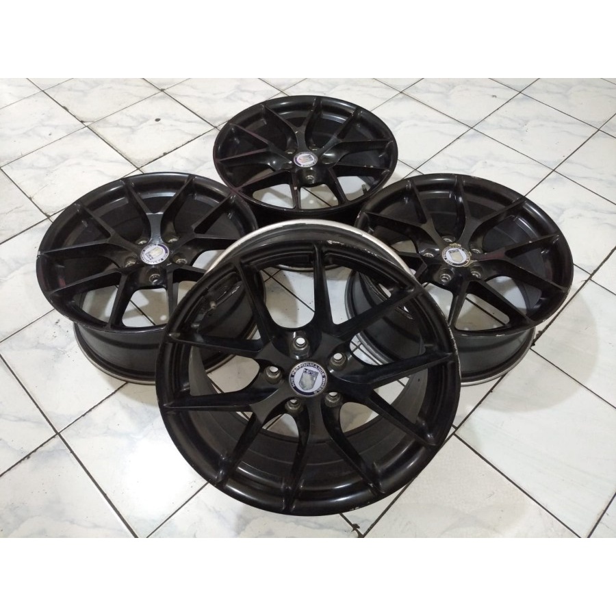 Velg Mobil Bekas Lubang 5 HRE Ring 17X7,5 Baud 5X114,3 ET42 BLACK