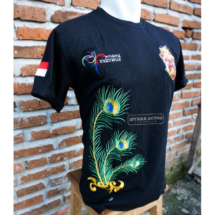 KAOS BORDIR BUDAYA REOG PONOROGO / KAOS GANONG NEW / KAOS BORDIR NEW GANONG   / KAOS JARANAN / BUJANGGANONG