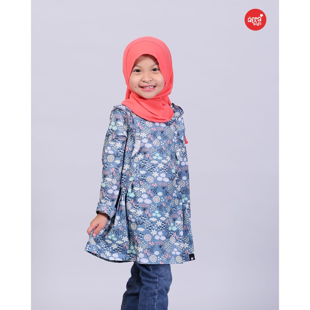 Tunik Pattern Flower Afrakids TP001 untuk usia 2-12 tahun