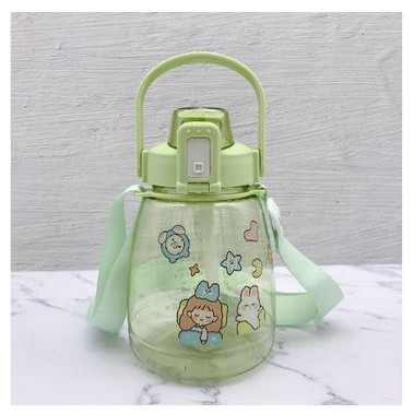 Botol Minum Anak Big Belly Children Cup + Sticker + Handle / Cangkir Air Minum 1100ml  / Botol Minum Cup Bottle