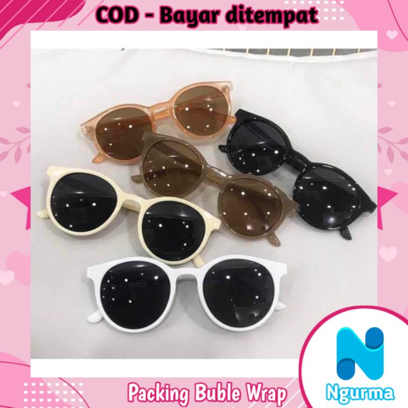 kacamata tiktok wanita pria Korea fashion import | kacamata hitam tiktok