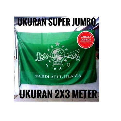 Harga Hemat bendera NU besar bendera NU 150 x 225 / bendera Nu 2 x 3meter