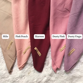 Paris Premium Paris polos Jahit Neci 4 Sisi - Jilbab segiempat Paris polos Premium Anti Letoy - GARANSI - hijab kerudung -  fashion muslim segi empat segiempat polos murah grosir Tebal Tidak terawang Mudah di bentuk  sekolah SD SMP