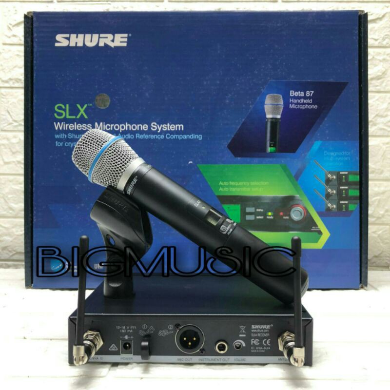 Mic Wireless Shure SLX 24 Beta 87 A Original Shure SLX24 Beta 87A