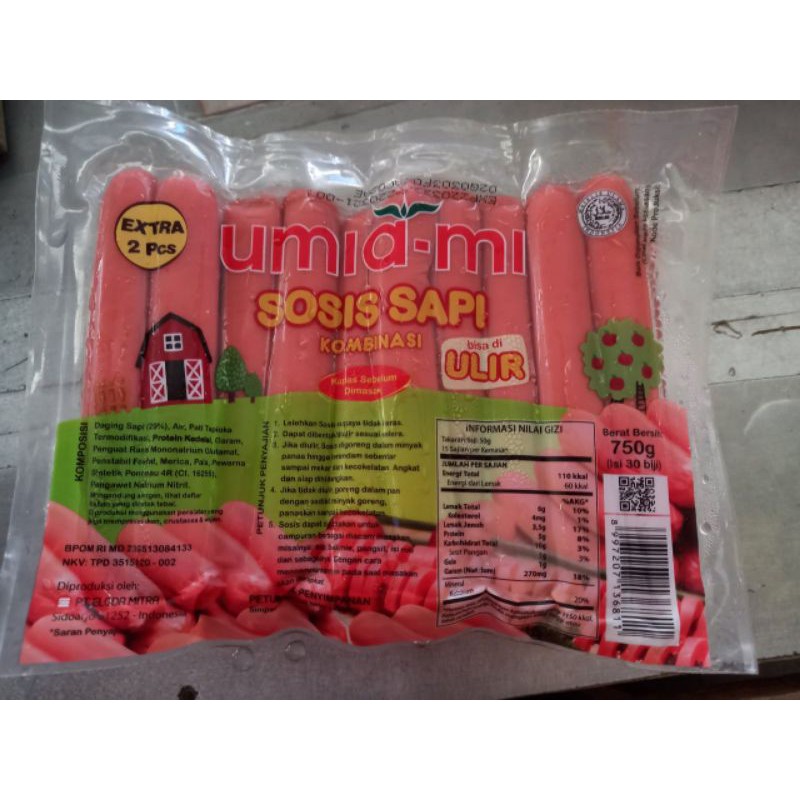 

Sosis umiami ulir 750g 500g