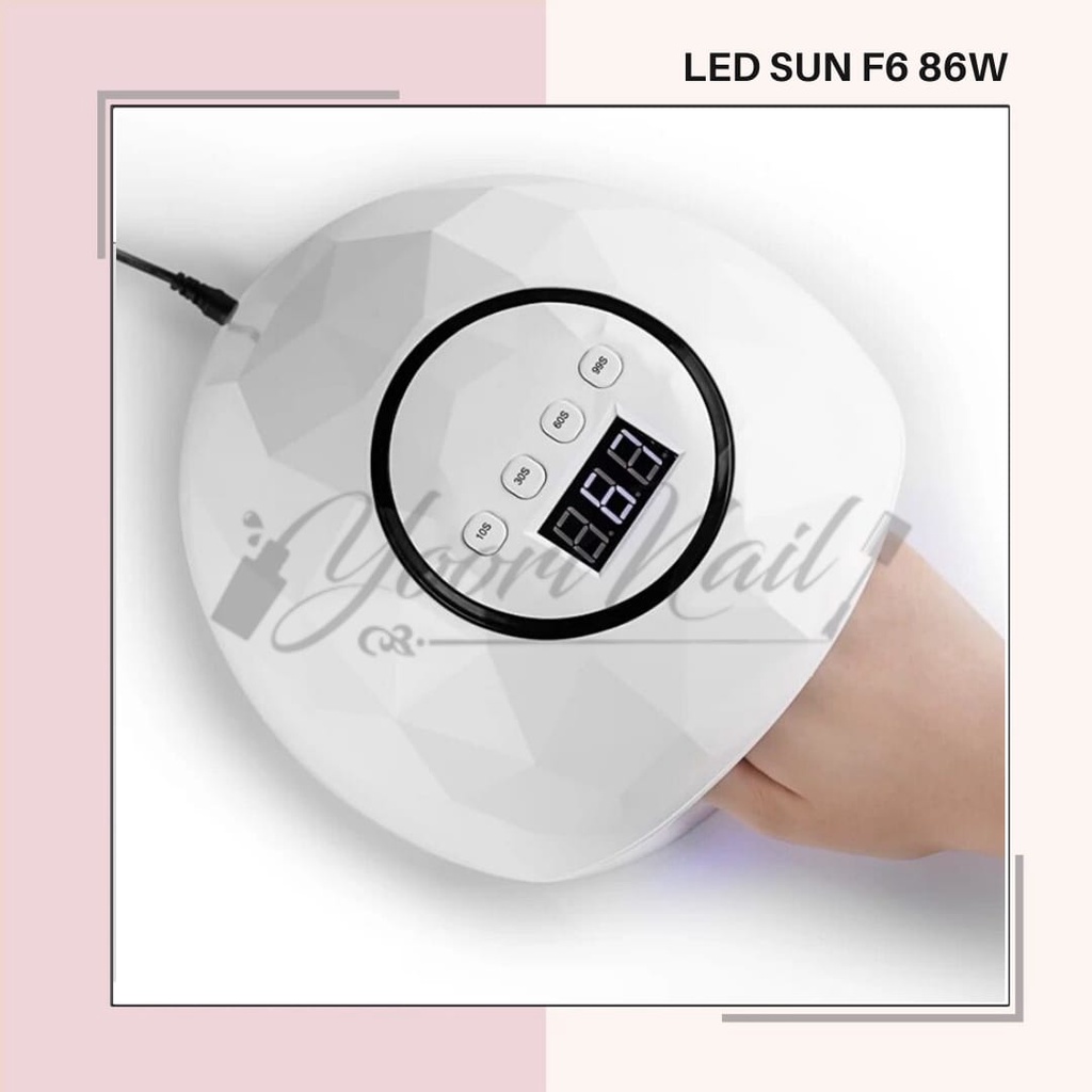 SUN LED F6 86W uv lamp nail dryer pengering kutek gel polish