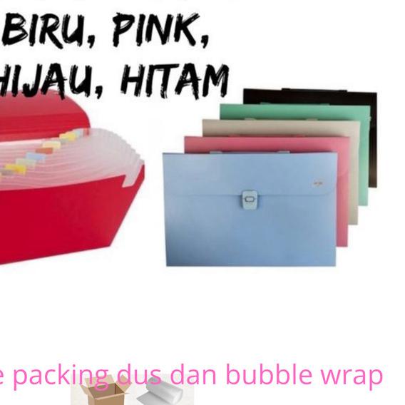 

➥ Map expanding file Folio atau map harmonika - Hitam ✻