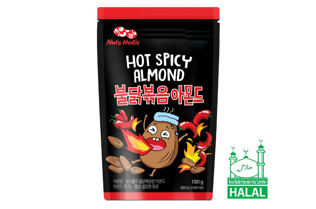 

Nuts Holic Hot Spicy Almond 180g / Kacang Almond Pedas