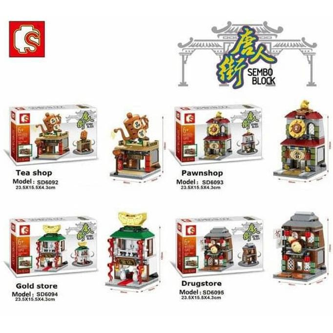 Mini City Series SD6092-6095 - Sembo Block - Lego compatible