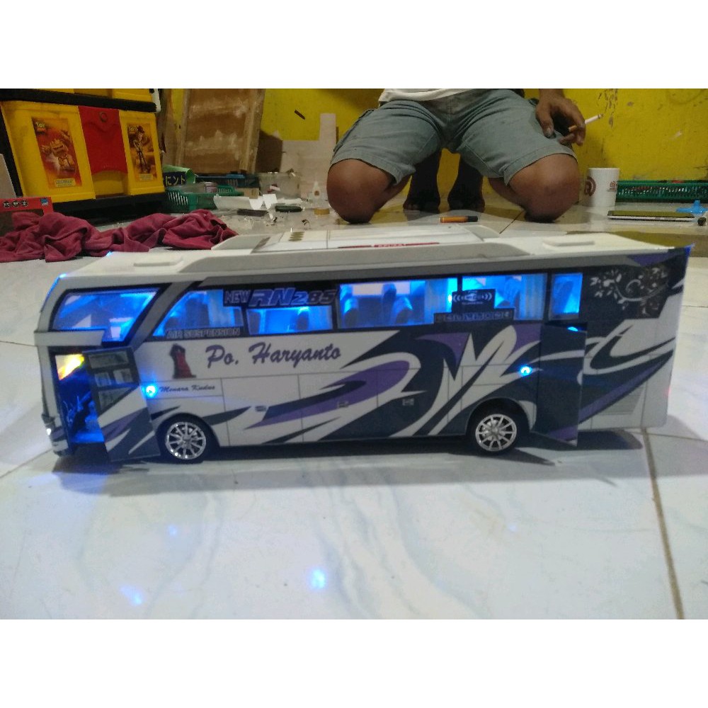 Miniatur Bis Remote Control Haryanto | Miniatur Bis Hariyanto Remot | Miniatur Bis RC Full Interior