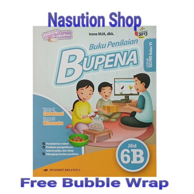 Paket Buku Bupena Kelas 6 Sd 6a 6b K13 Revisi Erlangga Shopee Indonesia