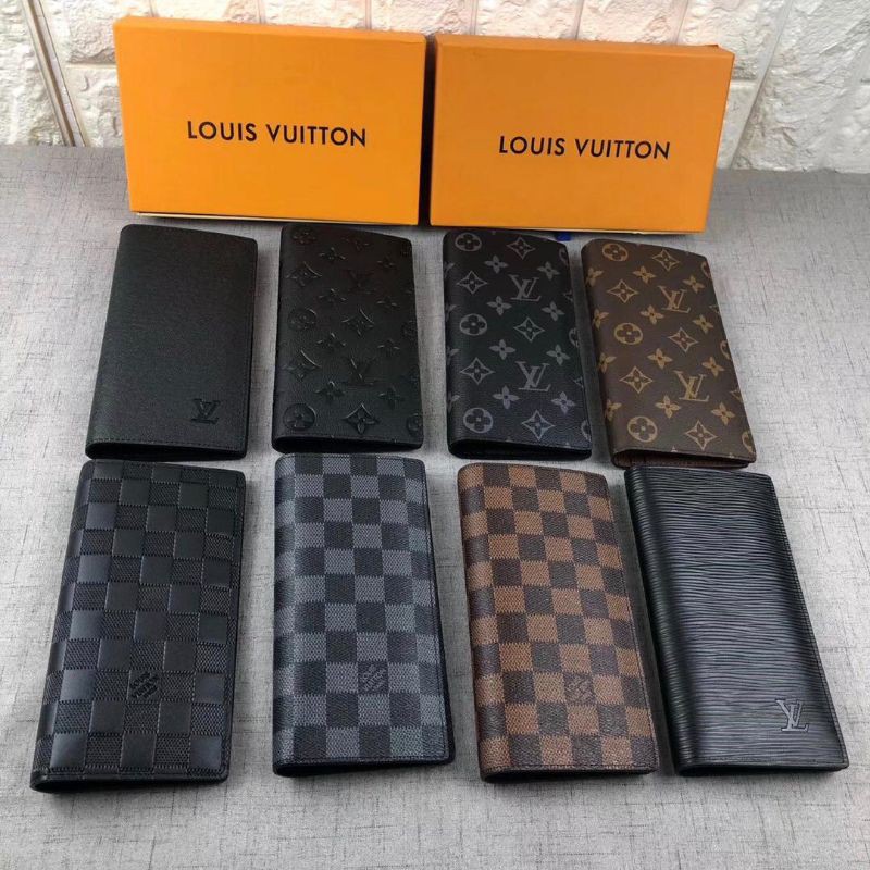 DOMPET LIPAT PANJANG 8MOTIF LV PRIA PREMIUM