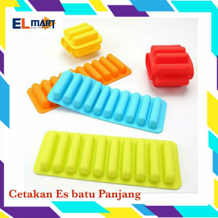 Cetakan Silikon Es Batu Panjang Finger Ice Cube Tray Cookies Kue CES07