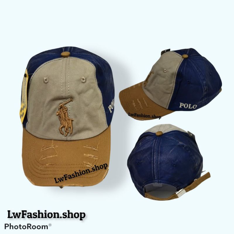 Topi Bisbol semi import model robek Topi Pria Distro