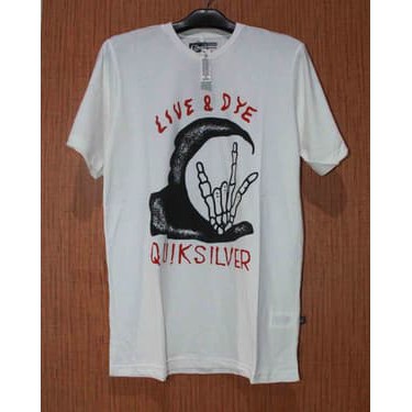 Baju Kaos distro surfing Quiksilver White