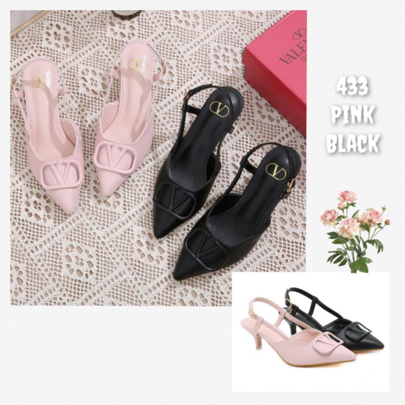 Sandal Sepatu Tali Wanita Import Heel-Murah kode 8133