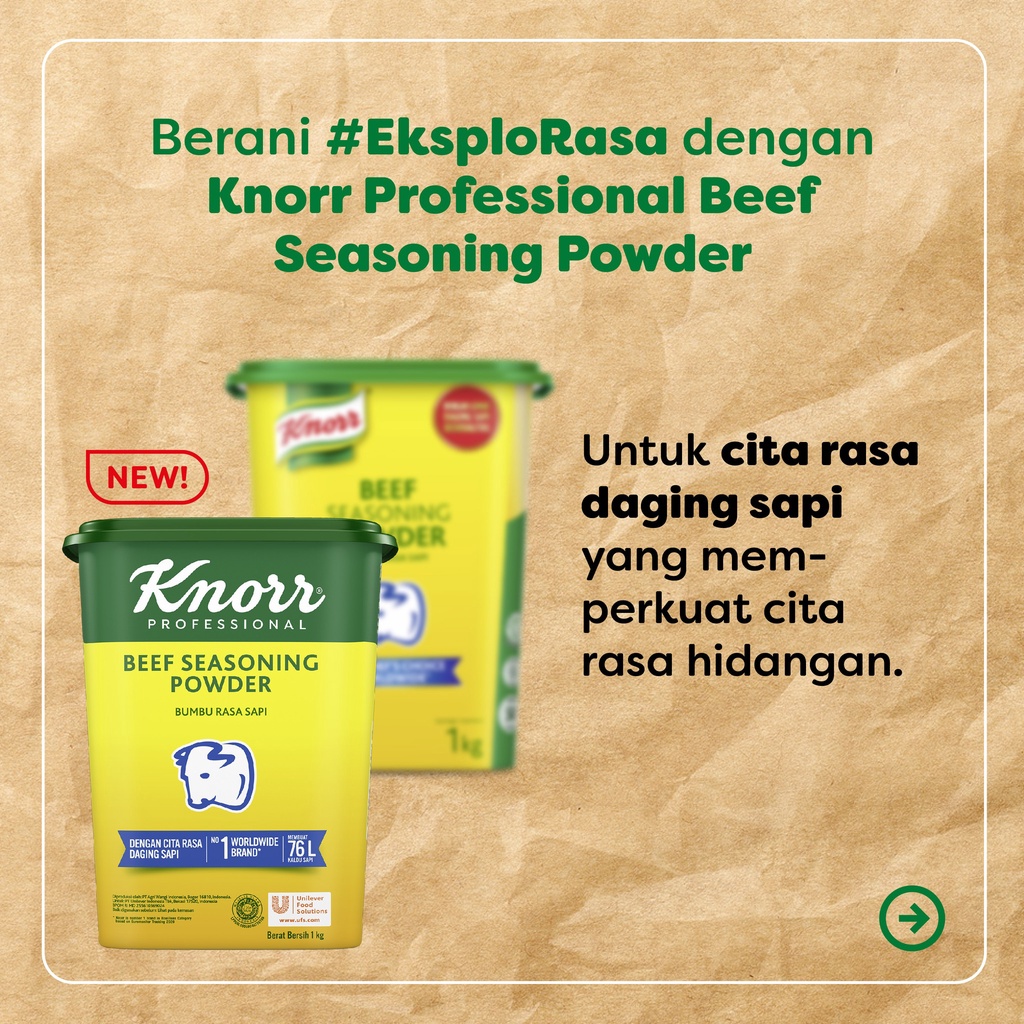 Knoor Knorr Beef Seasoning Powder Sapi 1 kg 1kg 1000 gr gram G 1000gr