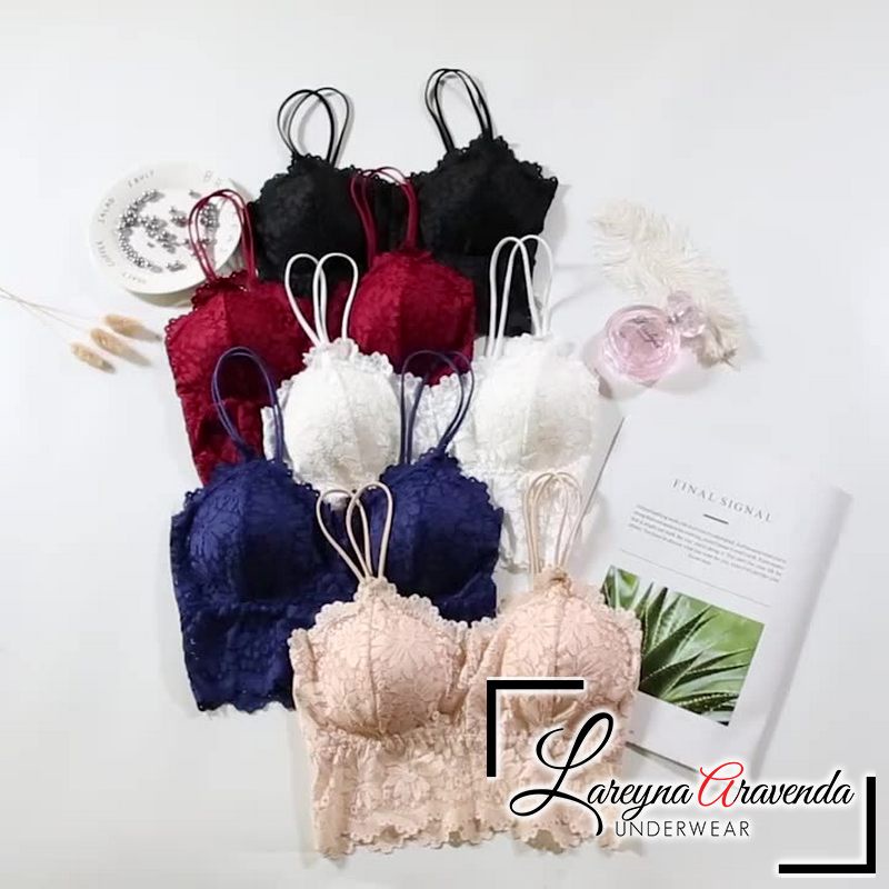 [Ready Jakarta] BH Bra Lace Sexy Tali Double Tanpa Kawat BH117