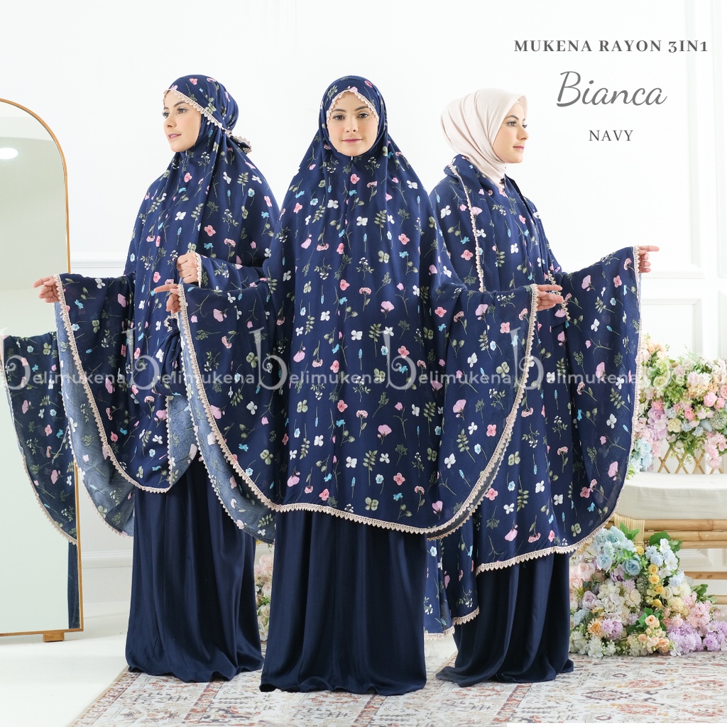 Mukena Dewasa Rayon 3in1 Bianca