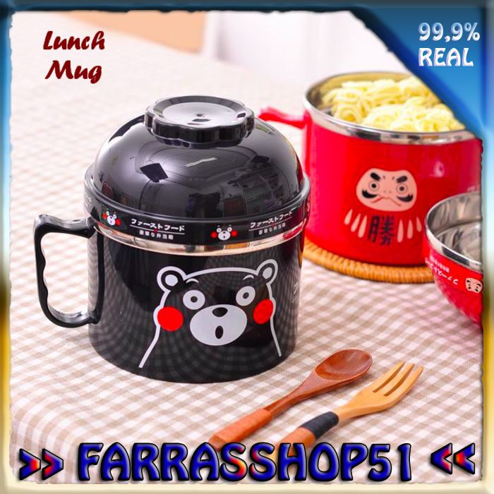 Lunch Mug (-Tempat bekal berbentuk mug besar- bahan stainless)-