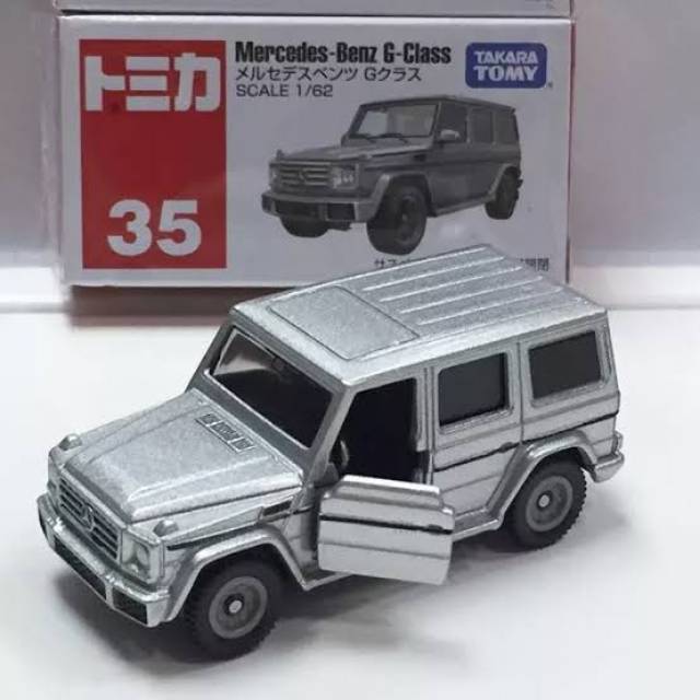 TOMICA MERCEDES BENZ G CLASS SILVER TAKARA TOMY DIECAST MERCEDES PERAK KOTAK MOBIL JIP HARDTOP KEREN