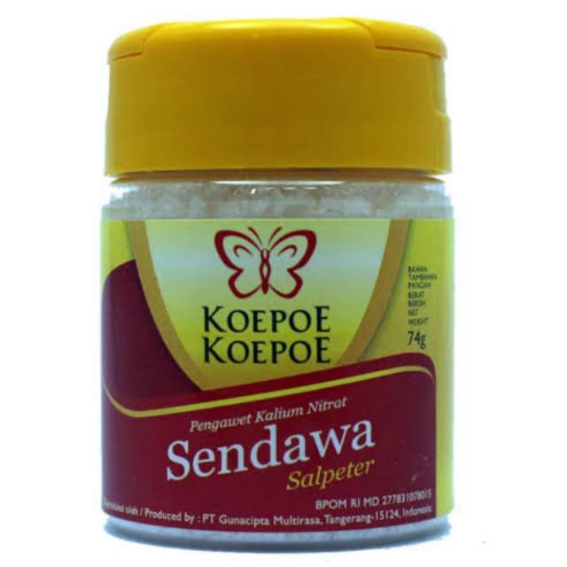 

Koepoe koepoe pengawet nitrat sendawa salpeter 74g