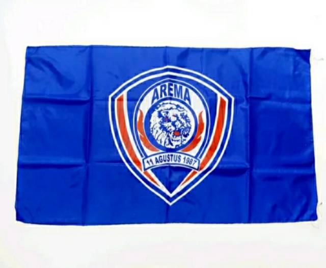 Bendera Arema Cronous FC Full Biru 1987 Printing Mini Flag Terbaru 2021