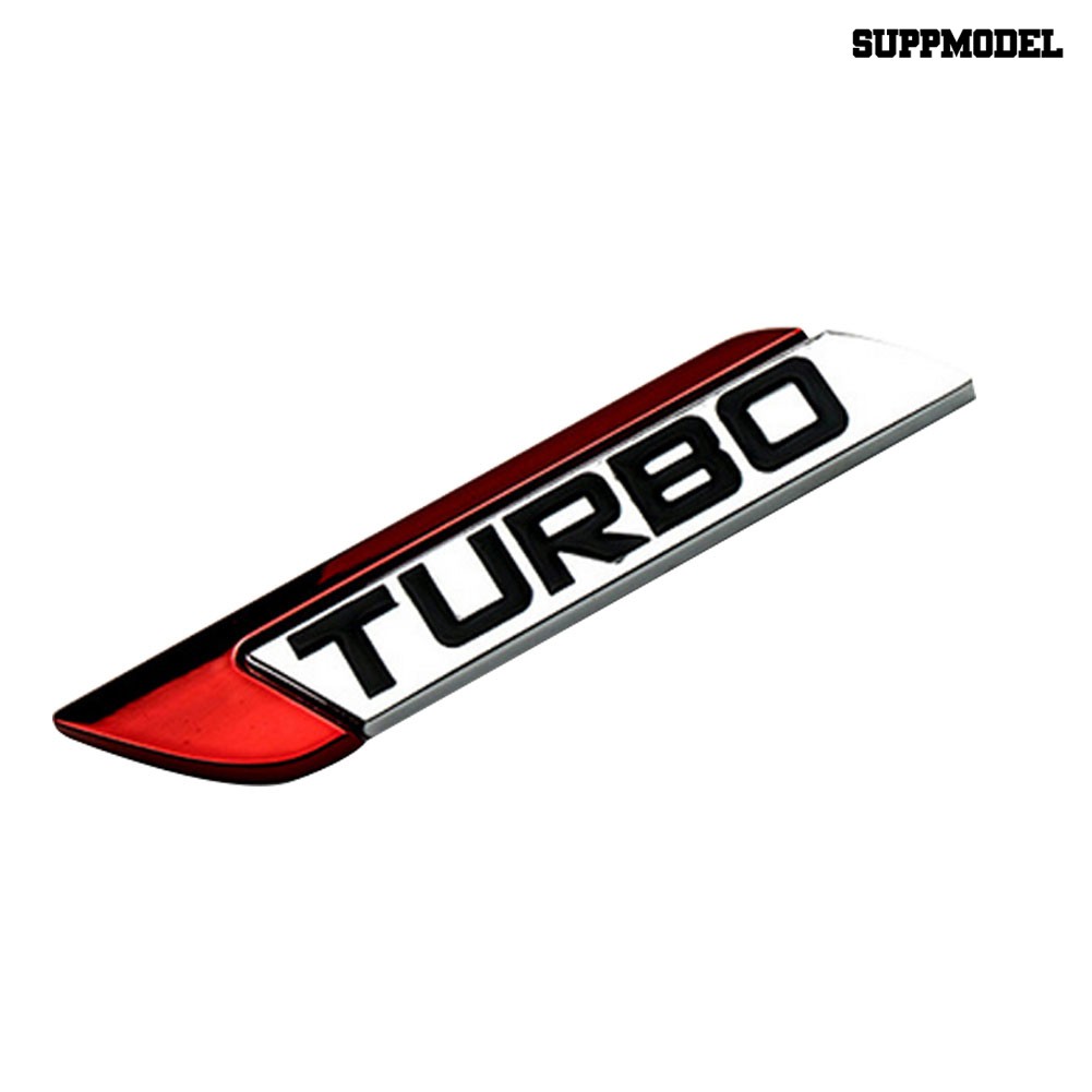 Supmodel 3D Metal TURBO Turbocharged Car Sticker Logo Emblem Badge Car Styling Decals